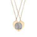 Engravable Break-Apart Heart Necklace Set — Personalized Friend/Partner Pendant