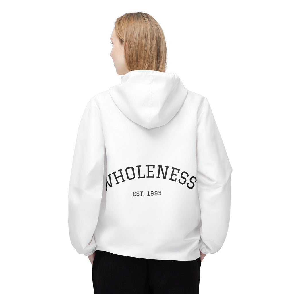 Wholeness 'Sweet Dreams' Windbreaker Jacket — Cozy Zip-Up Hooded Outerwear