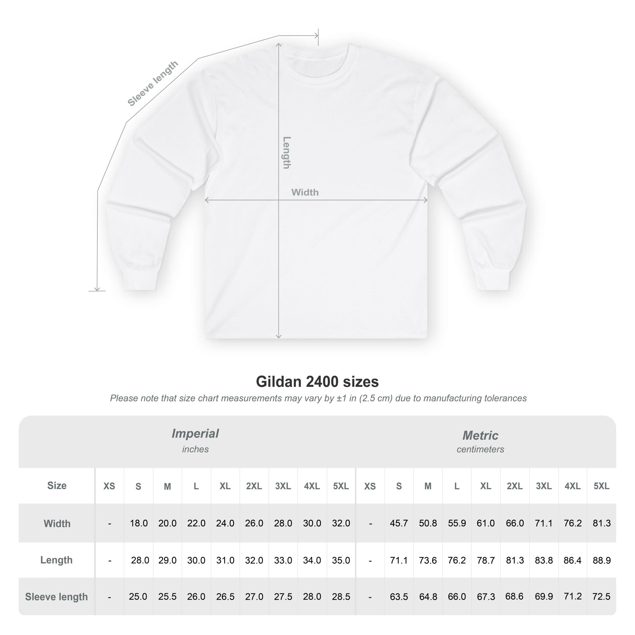 Long Sleeve Tee — Photo Graphic 'I got way too much flour on my hands'