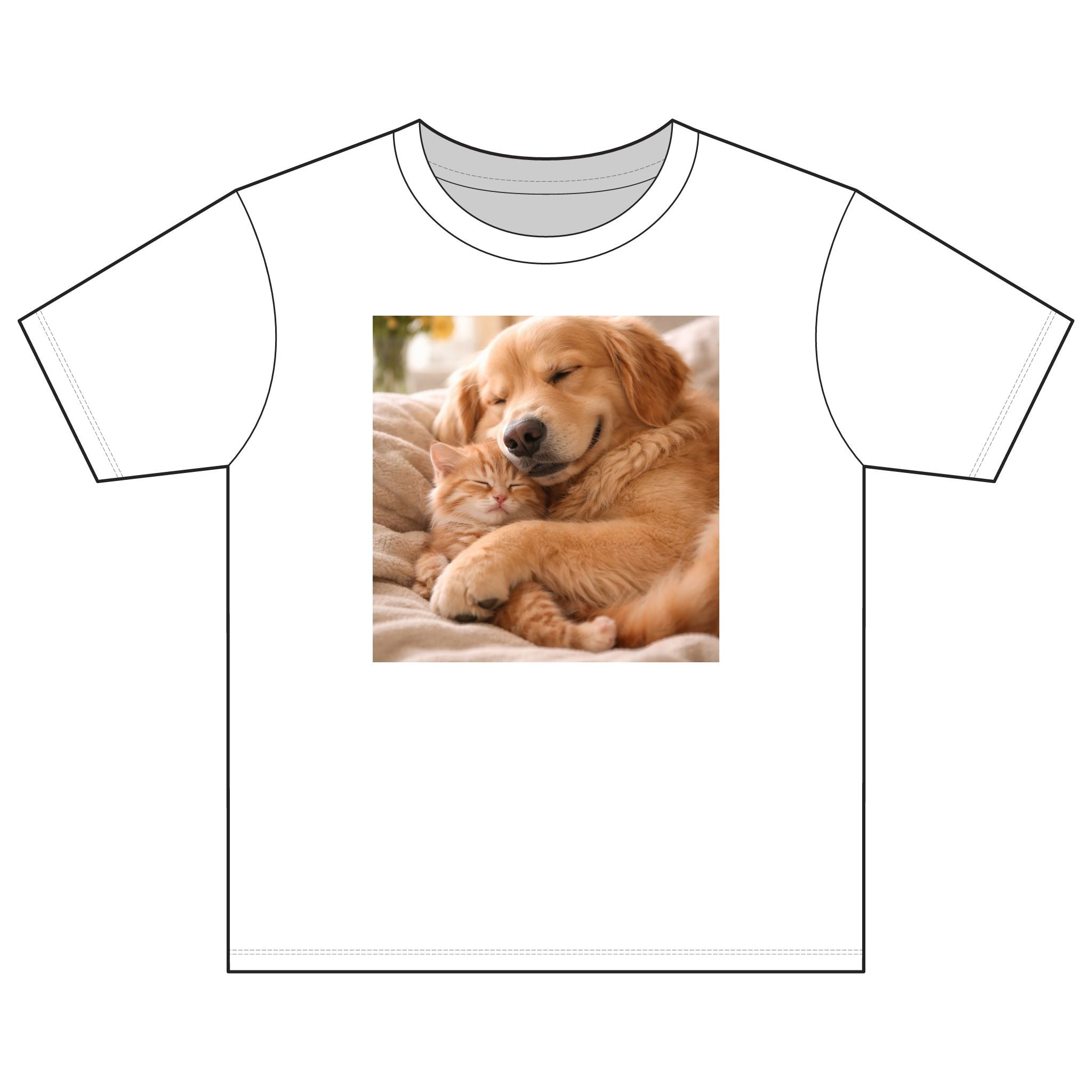 Kids "I Love U" Puppy & Kitten Tee