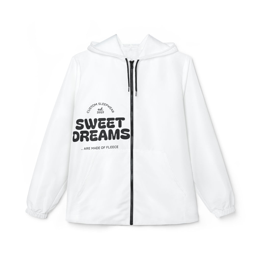 Wholeness 'Sweet Dreams' Windbreaker Jacket — Cozy Zip-Up Hooded Outerwear