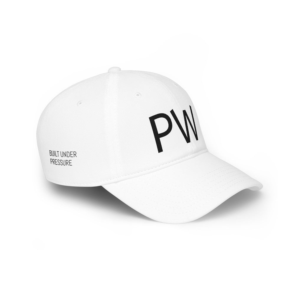 PW Embroidered Low Profile Baseball Cap — Minimal Initials Hat