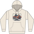 Old School Vibes Hoodie — Retro Car & Guys Graphic Sweatshirt