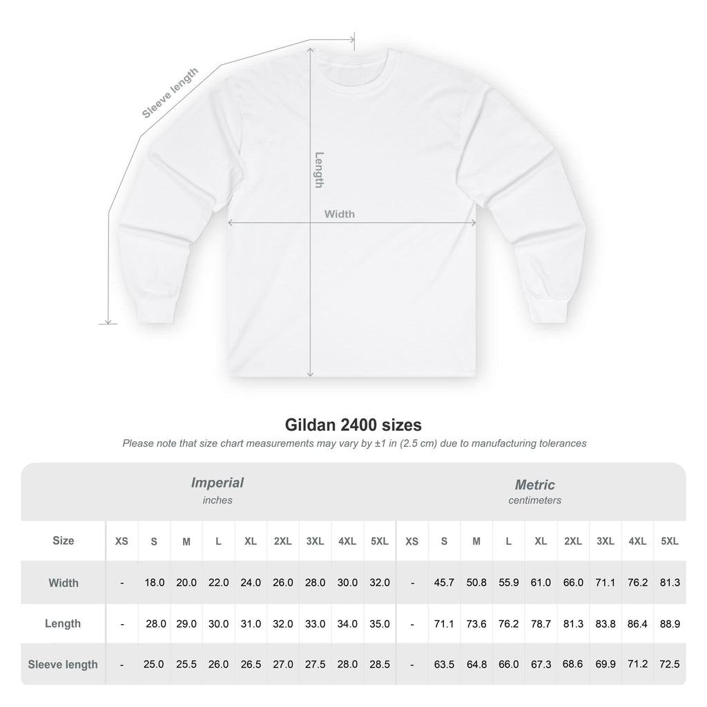 Long Sleeve Tee — Photo Graphic 'I got way too much flour on my hands'